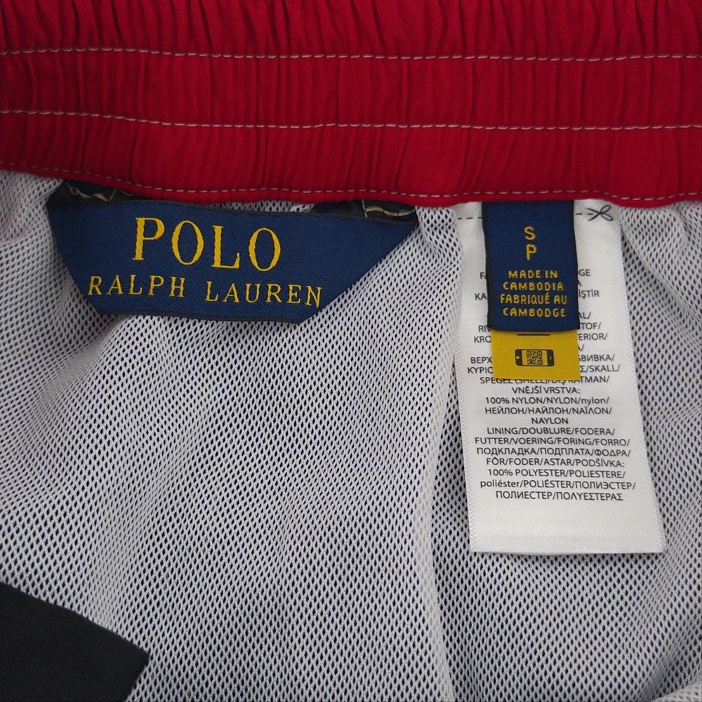 Polo Ralph Lauren Swim Trunks Mens Small Black Classic Cargo Streetwear